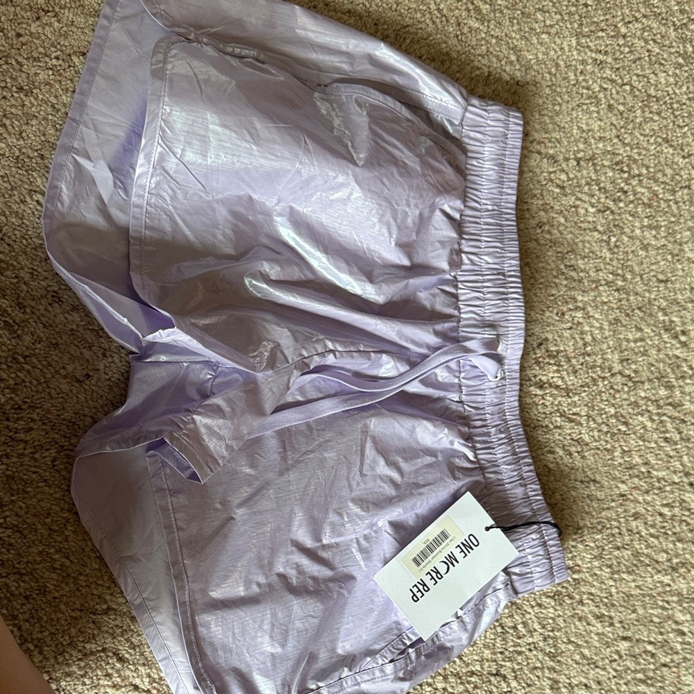 Lilac Shine Bomber shorts
